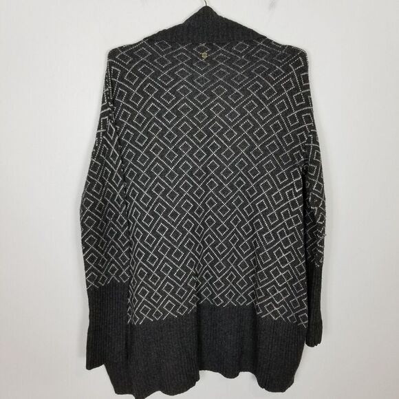 Sherpa Adventure Gear Women Dolga Cardigan Sz M Black Gray Merino Wool Blend - Picture 4 of 8